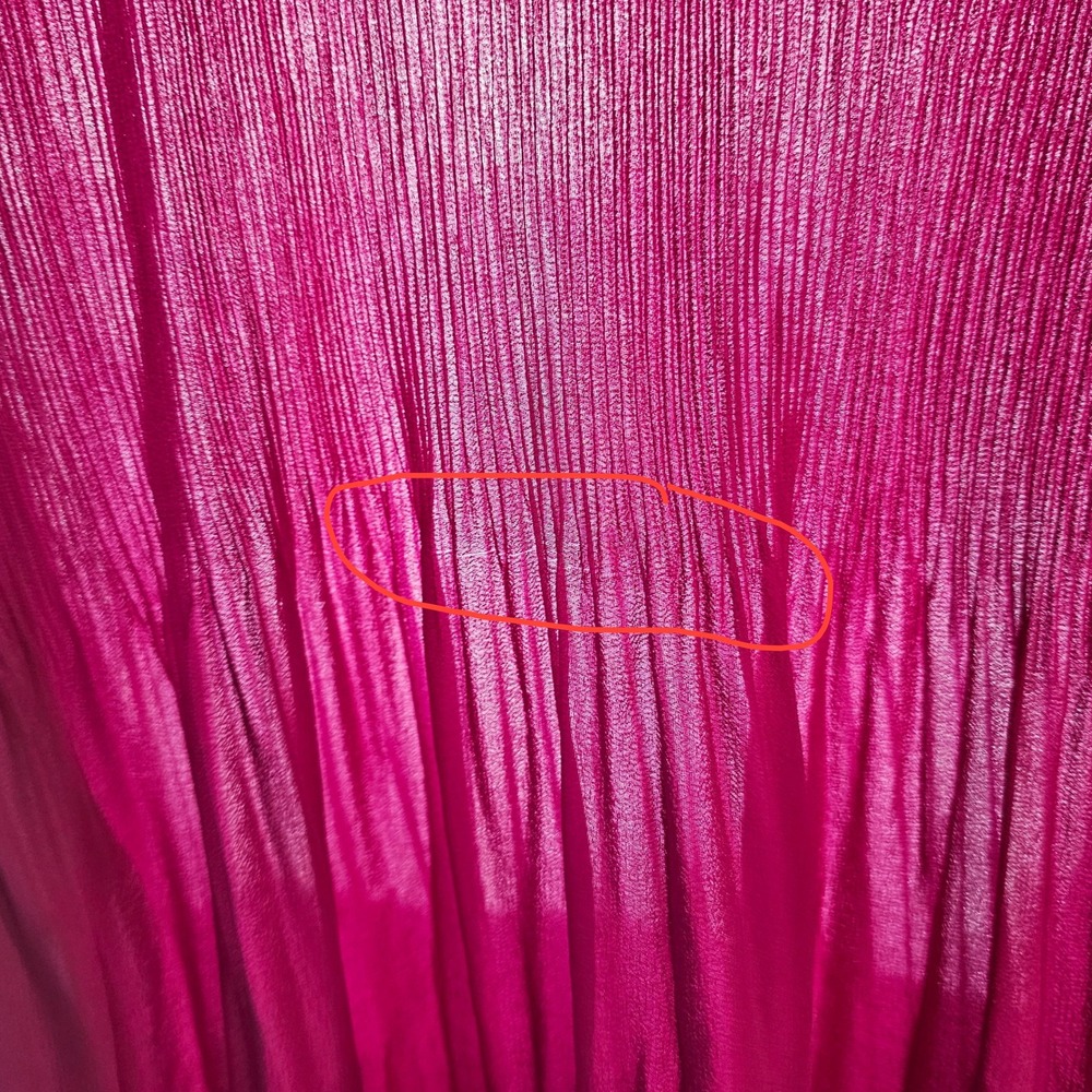 Catherines Magenta Purple Fairycore Whimsy Flutter Sleeve Flowy Blouse Size 1X - Picture 7 of 9